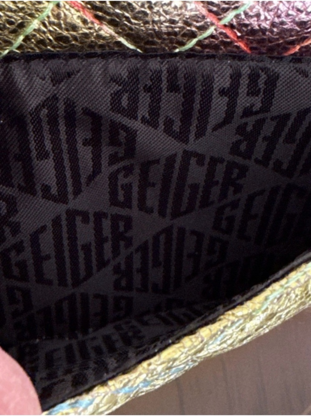Kurt Geiger London Brixton Iridescent Metallic Crossbody Bag - Picture 8 of 10